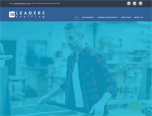 Tablet Screenshot of leadersstaffing.com